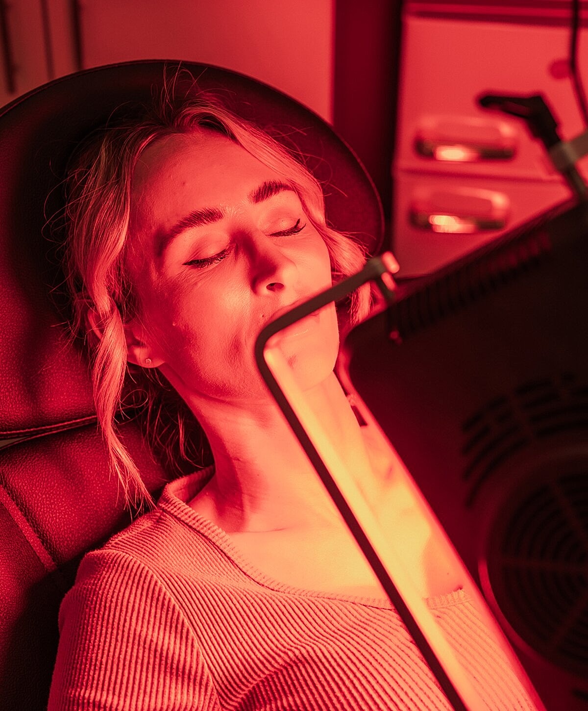 Aesthetician promoting skincare and positive vibes