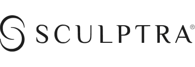Sculptra logo on a white background.